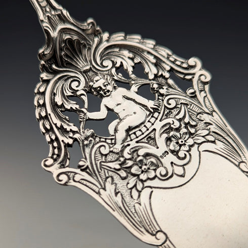 ドイツアンティーク コンチネンタルシルバー製 ペストリーサーバ 61g